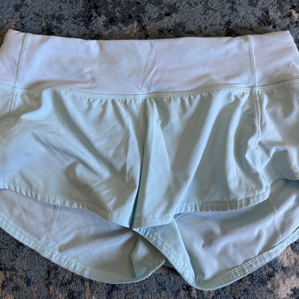 Lululemon Speed Up Shorts – Size 4 (Light Blue, Gently Used)